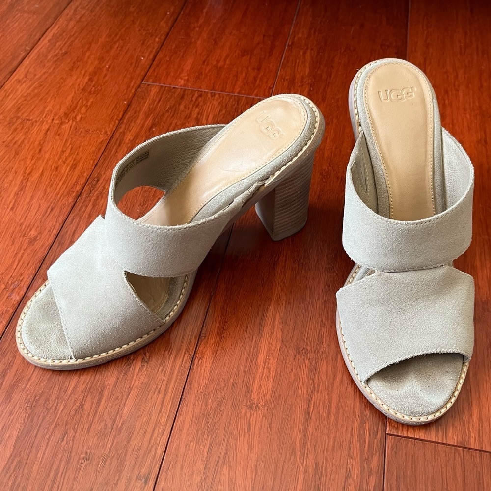 UGG Celia heel sandals in sand, size 7